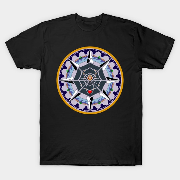 Hex sign spider T-Shirt by moonmorph